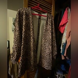 Torrid cheetah print blazer